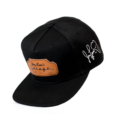 Leather Patch Snapback Hat