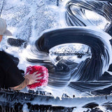 Microfibre Wash Mitt washing car with foam cannon