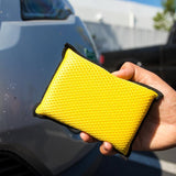 Bug and Tar removing sponge on car bumper from Jay Leno's Garage Australia