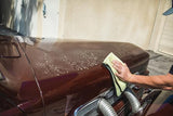Using Eco Wash Waterless Wash Towel to remove light dust on car paint. Jay Leno's Garage Australia