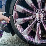 Wheel Cleaner from Jay Leno's Garage Australia removing brake dust with ease. The best wheel cleaner for your car, motorcycle or truck.
